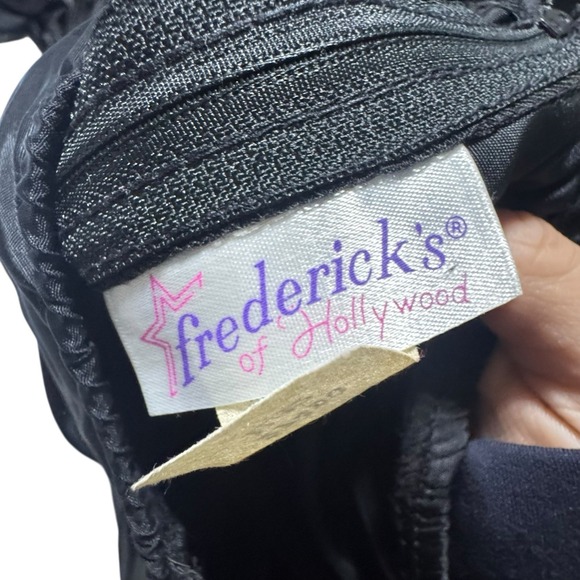 Fredericks Of Hollywood VTG Y2K Black Strapless Sequin Dress Cocktail Sz 11/12 - Picture 11 of 12